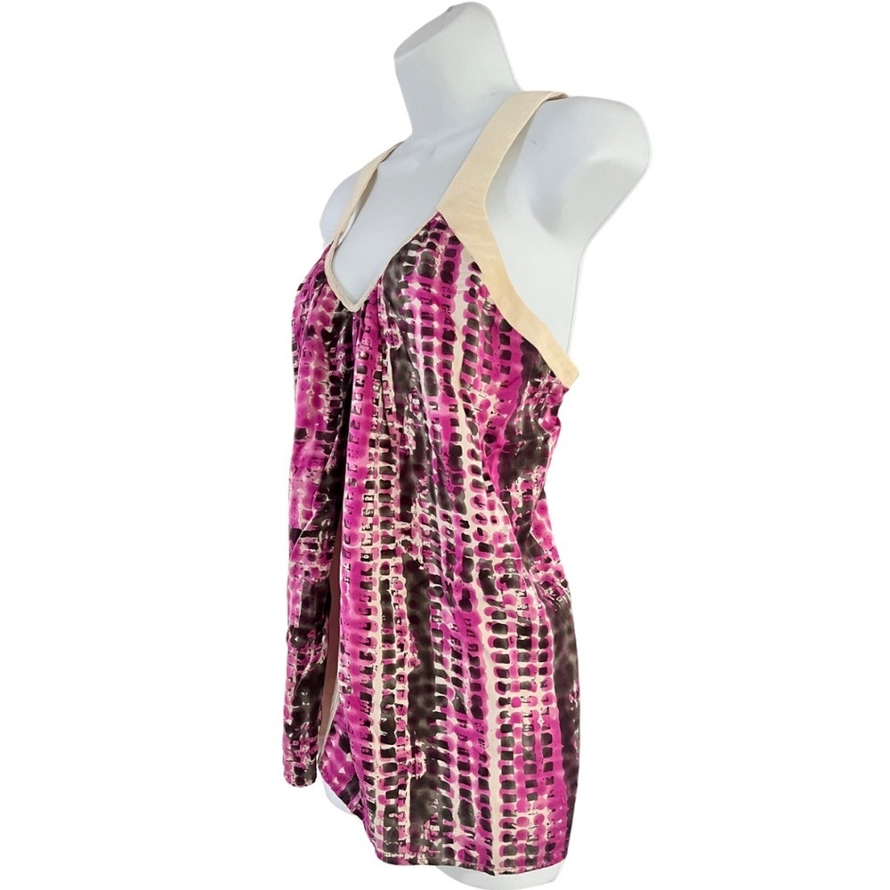 Karen Zambos Vintage Couture 100% Silk Ruched Sleeveless Top | Size 6 - Picture 3 of 6